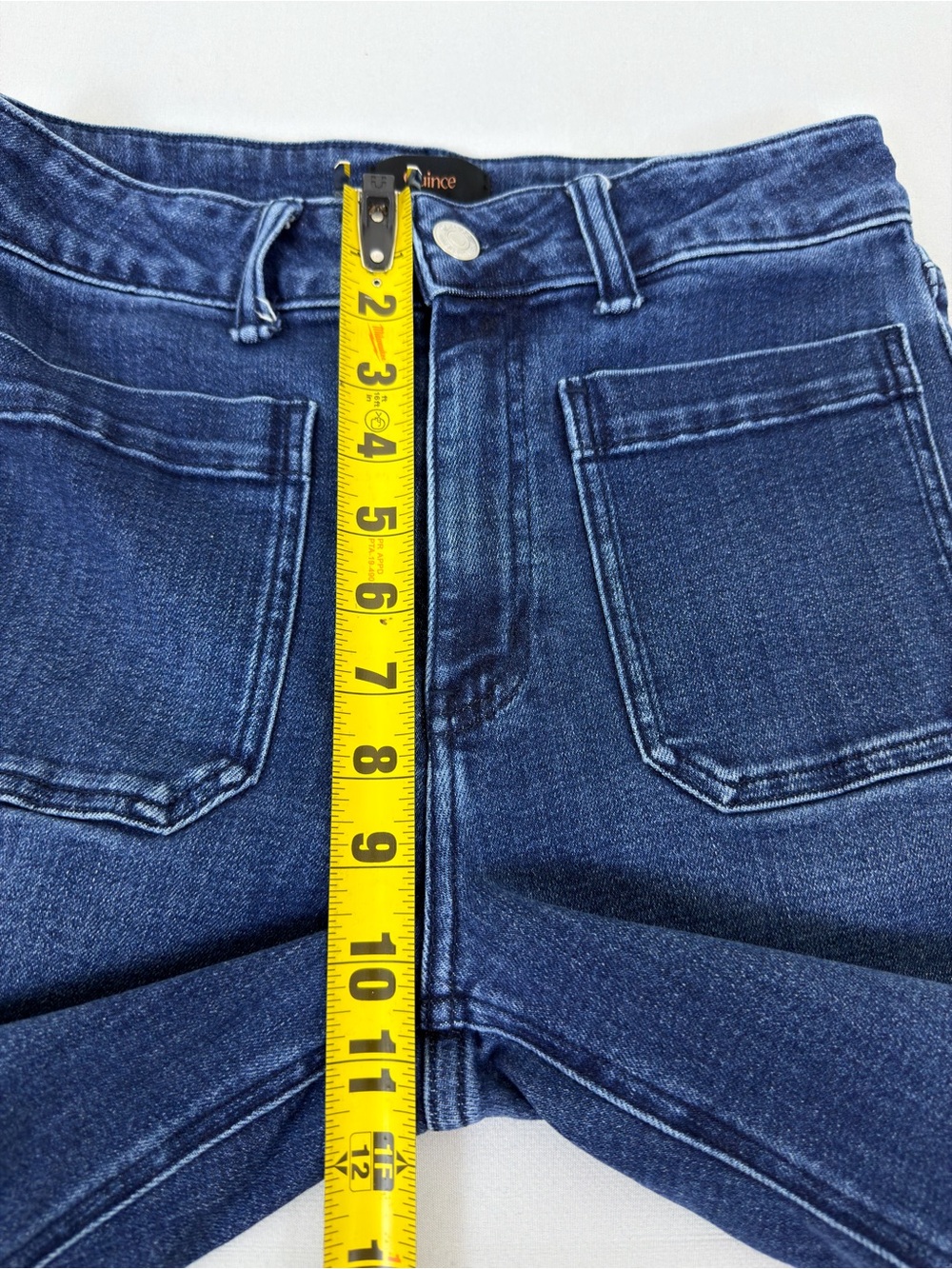 Quince Bella Stretch Patch Pocket Wide Leg Jeans 27/28 - Picture 8 of 12